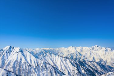 唐松岳日本一と言われる冬の絶景　長野県
